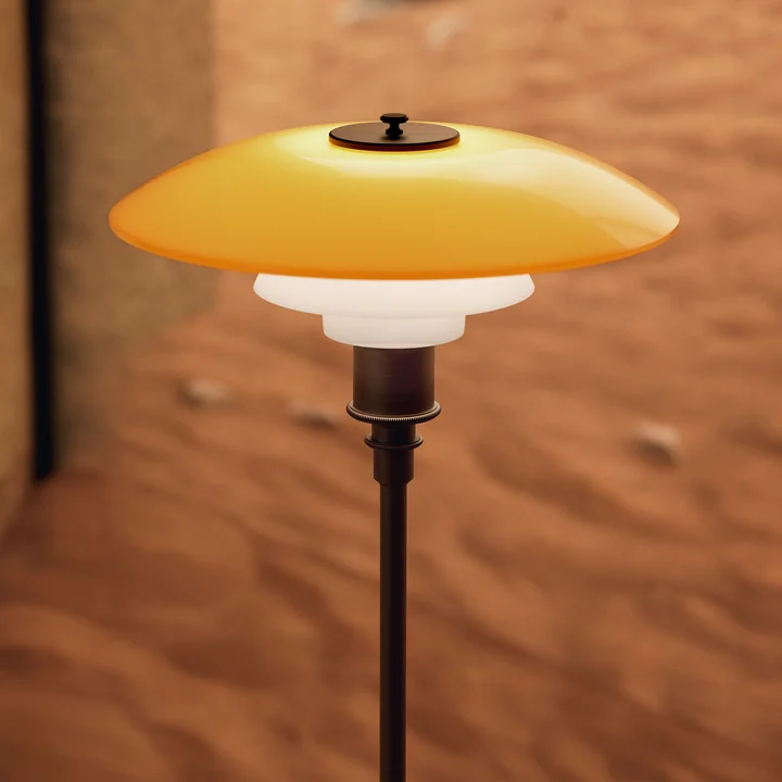 Louis Poulsen - PH 3½-2½ Lampadaire Centenary Edition, ambre / blanc opale