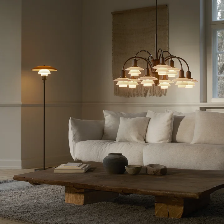 Louis Poulsen - PH 1/1 Lustre Centenary Edition, aged brass / dusty terracotta (9-bras)