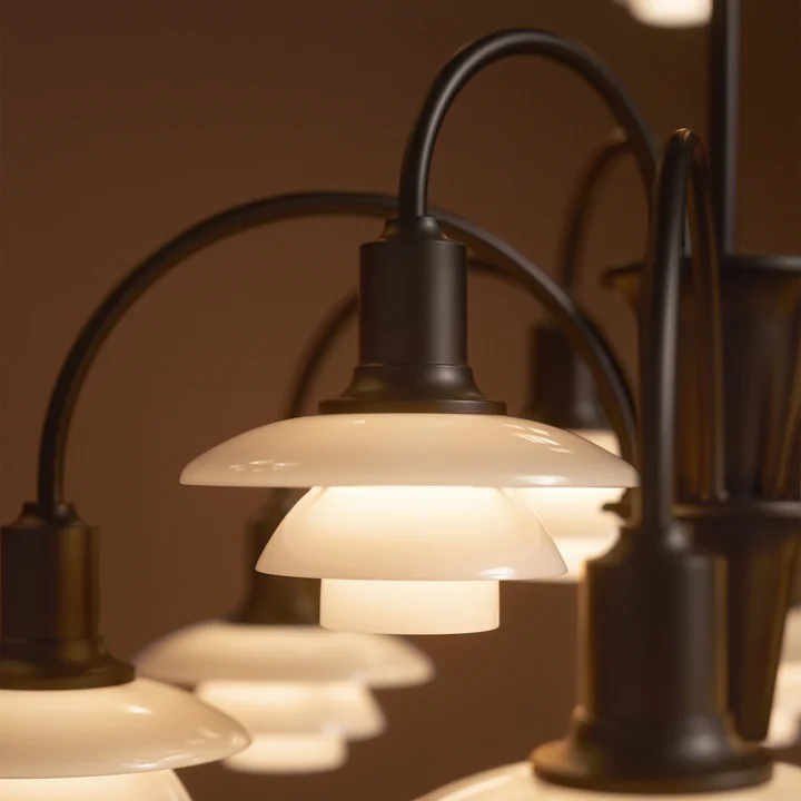 Louis Poulsen - PH 1/1 Lustre Centenary Edition, aged brass / dusty terracotta (9-bras)