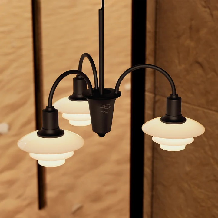 Louis Poulsen - PH 1/1 Lustre Centenary Edition, aged brass / dusty terracotta (3-bras)