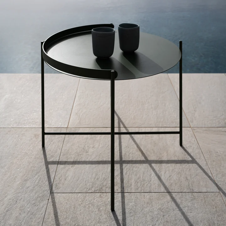 HOUE - EDGE Table d'appoint Ø 62, vert olive