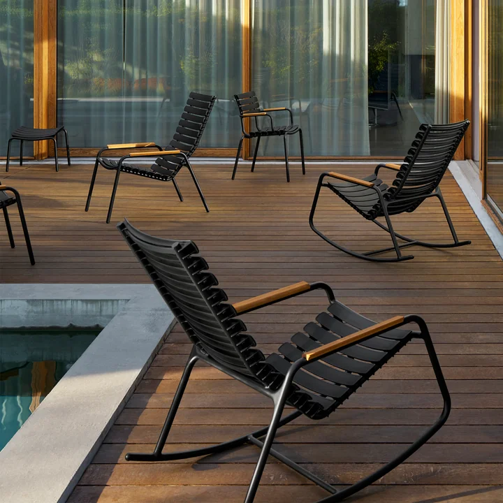 HOUE - ReCLIPS Outdoor groupe, noir / bambou