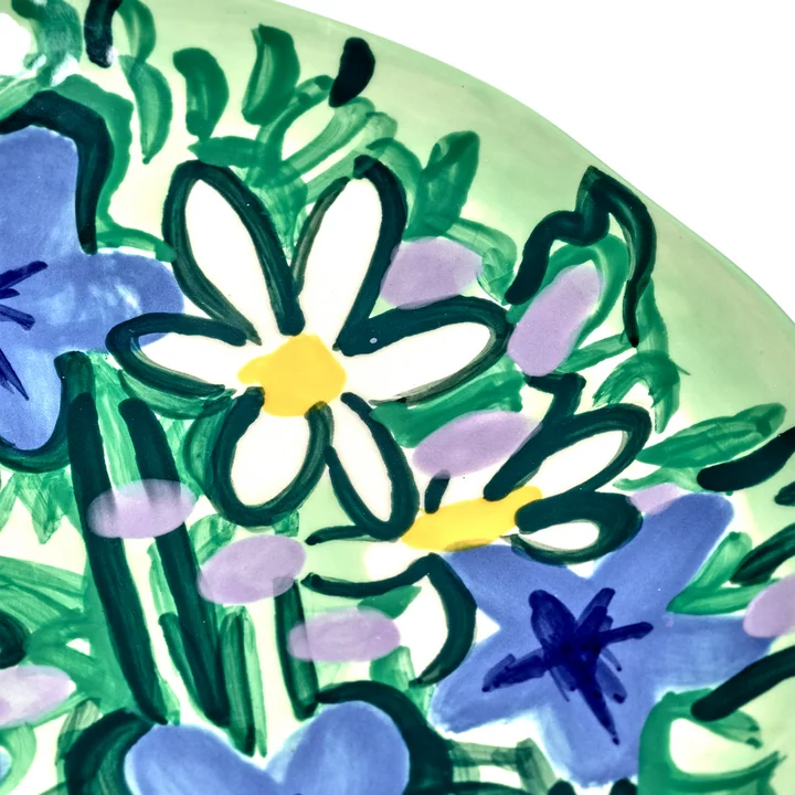 Serax - Serving Spring Plateau de service, vert / bleu