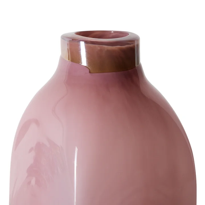 HKliving - Atelier Vase en verre, large, rose