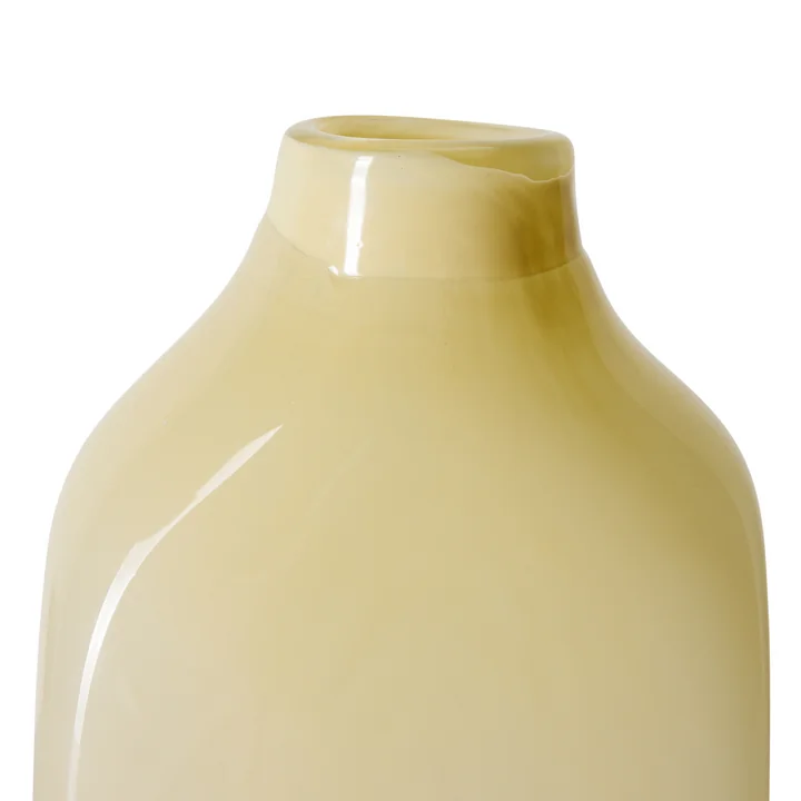 HKliving - Atelier Vase en verre, moyen, cream