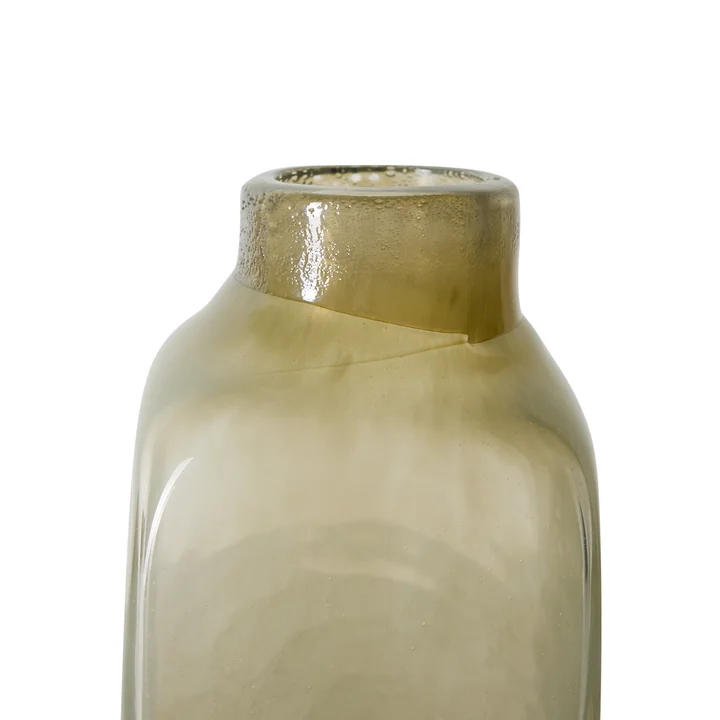 HKliving - Atelier Vase en verre, small, pale green