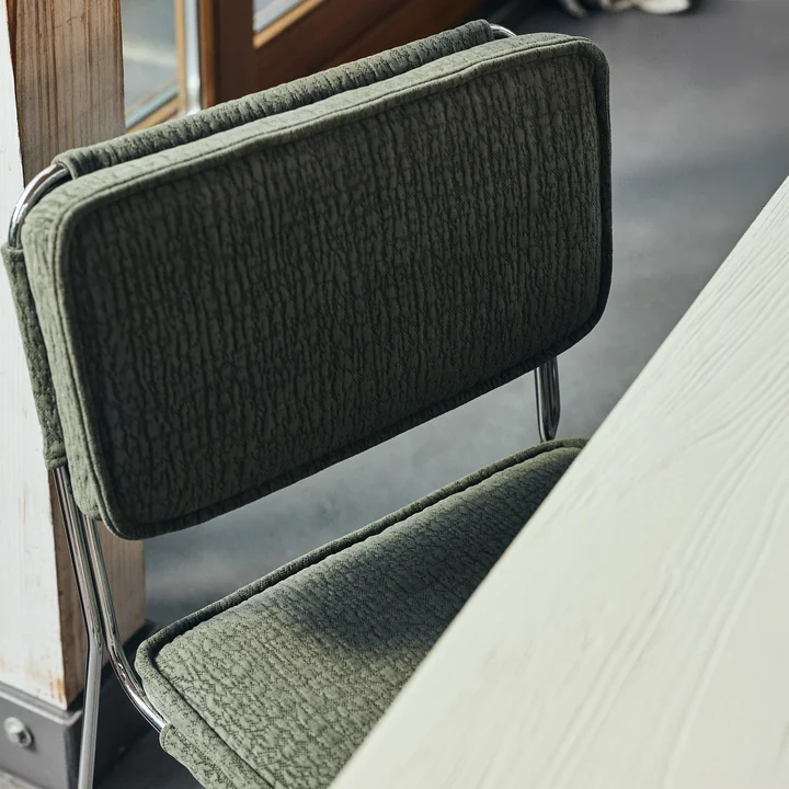 HKliving - Endless Chaise de salle à manger, edge / wild olive