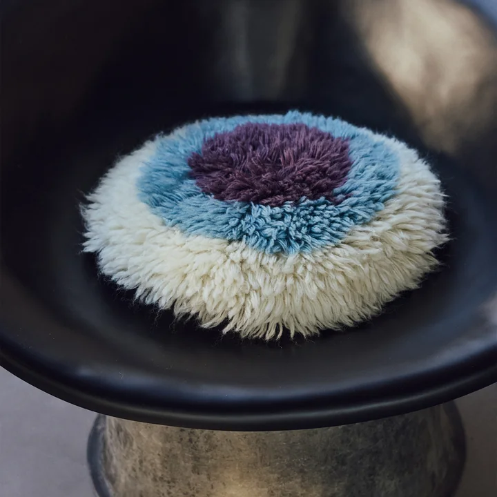 HKliving - Fluffy Coussin, Ø 40 cm, eye catcher