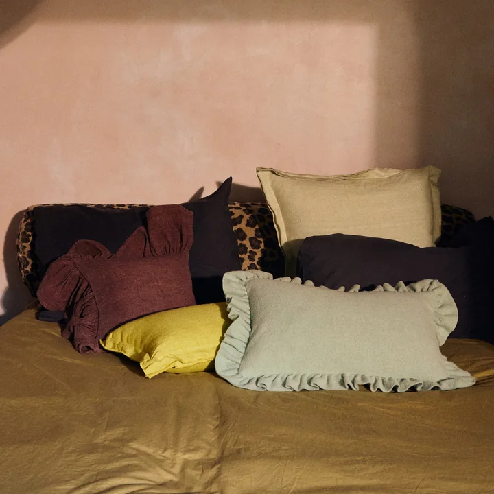 HKliving - Coussin, 45 x 45 cm, rosemint