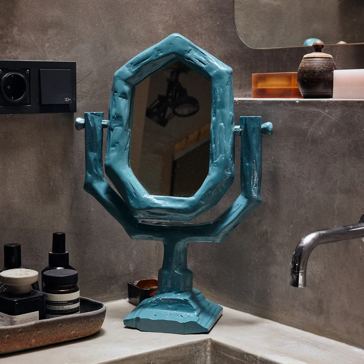HKliving - Miroir de courtoisie, petrol