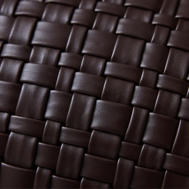 HKliving - Woven Coussin, 50 x 30 cm, chocolate brown