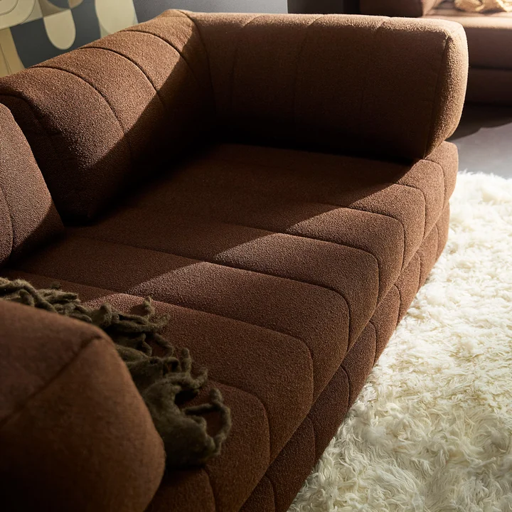 Innovation Living - Cozypad Canapé-lit, 2 coussins de dossier en L, rust orange (tissu 412 Esina)