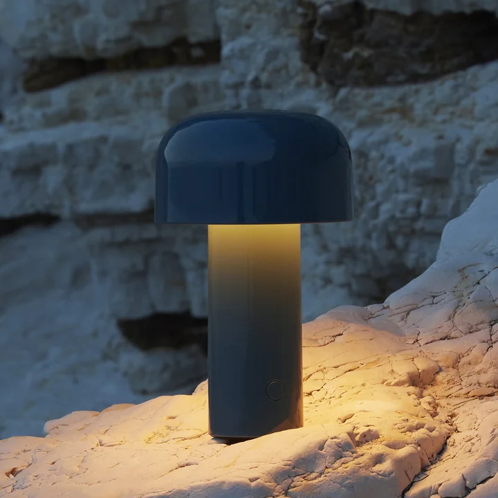Flos - Bellhop lampe de table à accu (LED), gris-bleu