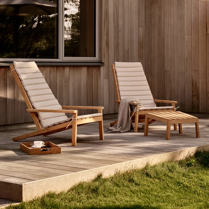 Fritz Hansen - Skagerak Between Lines Deck Stoohl et Chair avec support
