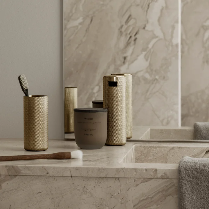 Blomus - Modo Rof Gobelet pour dentifrice, brass