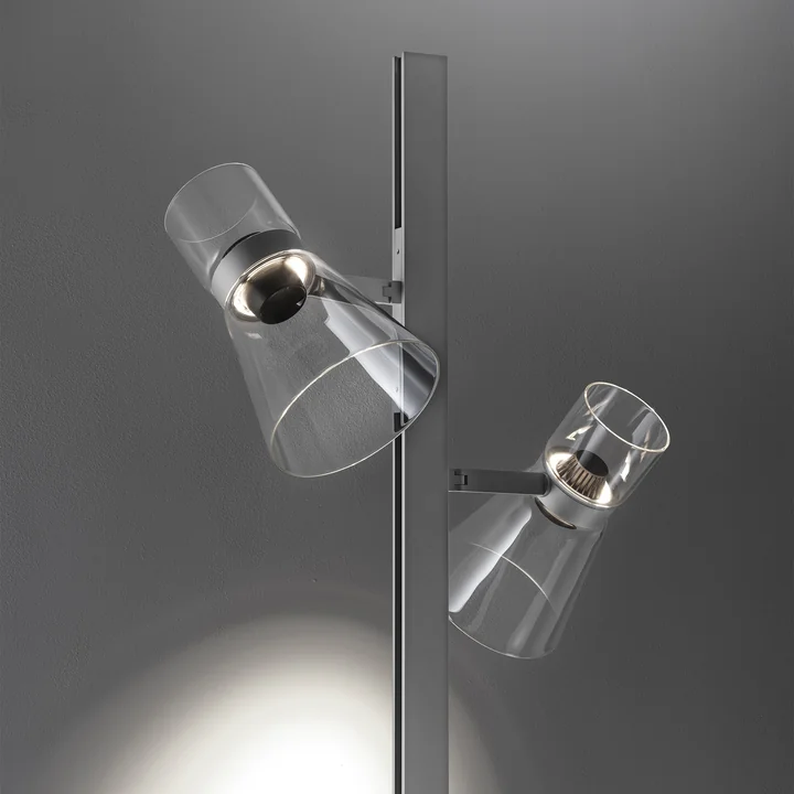 Flos - Nocturne Lampadaire F2 Cône, argent