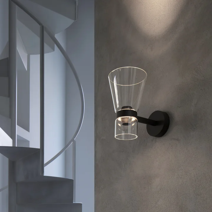 Flos - Nocturne Applique murale Cône EU, noir