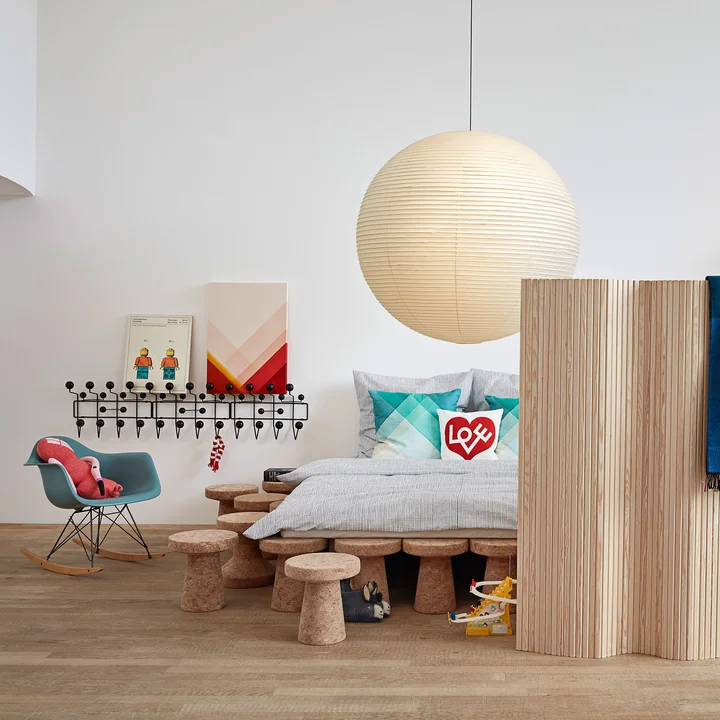 Vitra - Akari 120A Lampe à suspendre, Ø 120 cm, naturel