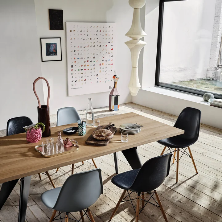 Vitra - Akari E Lampe suspendue, Ø 48 cm H 295 cm, naturel