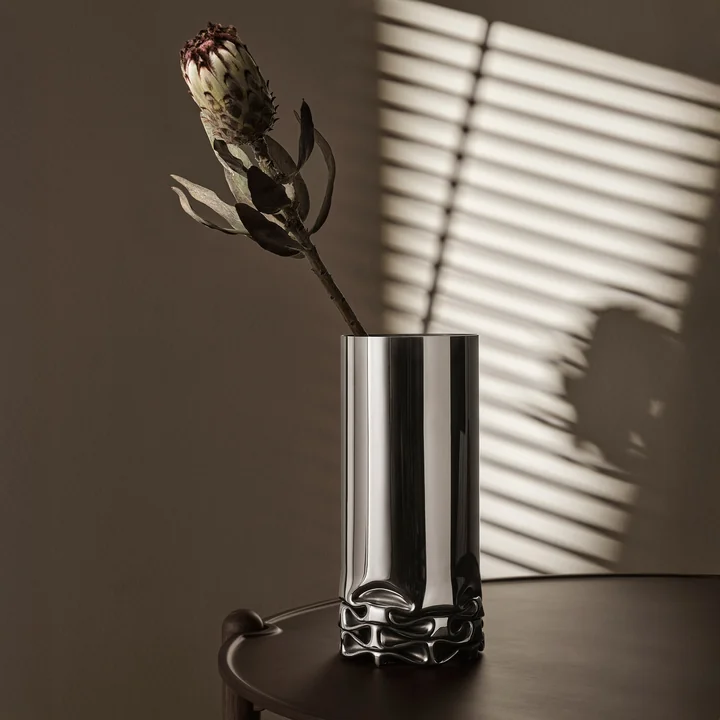 Design House Stockholm - Hydraulic Vase, H 32 cm, acier inoxydable