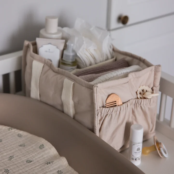 Sebra - Panier pour accessoires de change, beige « morning »