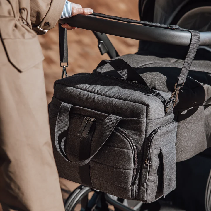 Sebra - Sac à langer « On-the-go », gris foncé chiné