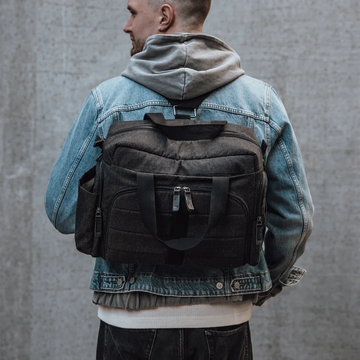 Sebra - Sac à langer « On-the-go », gris foncé chiné