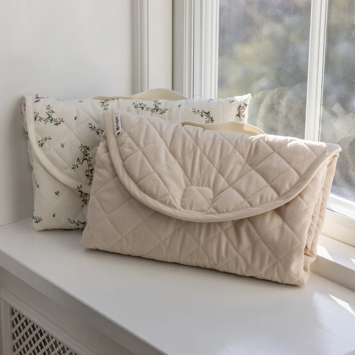 Sebra - Matelas à langer « On-the-go », beige matinal