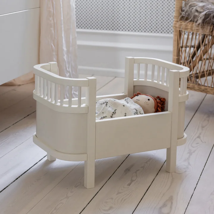 Sebra - Lit de poupée et matelas, blanc
