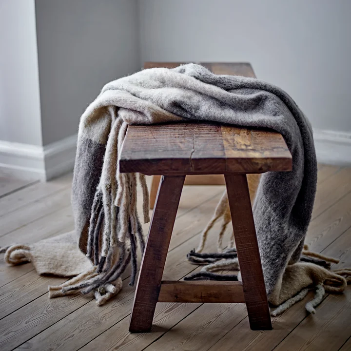 Bloomingville - Brosse banc, vieux bois, brun
