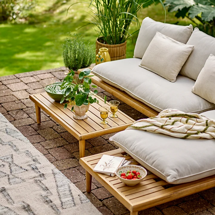 Bloomingville - Cesano Outdoor Set de salon, nature, acacia