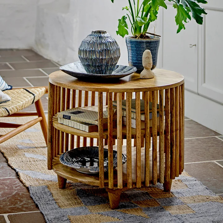 Bloomingville - Sali Table basse, Ø 60 cm, mangue