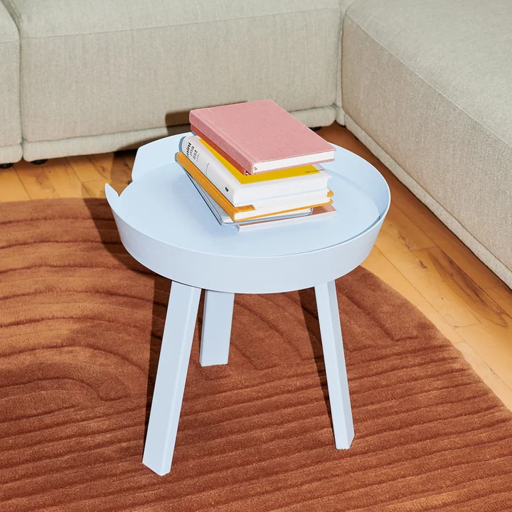 Muuto - Around Table d'appoint, Ø 45 cm, bleu clair