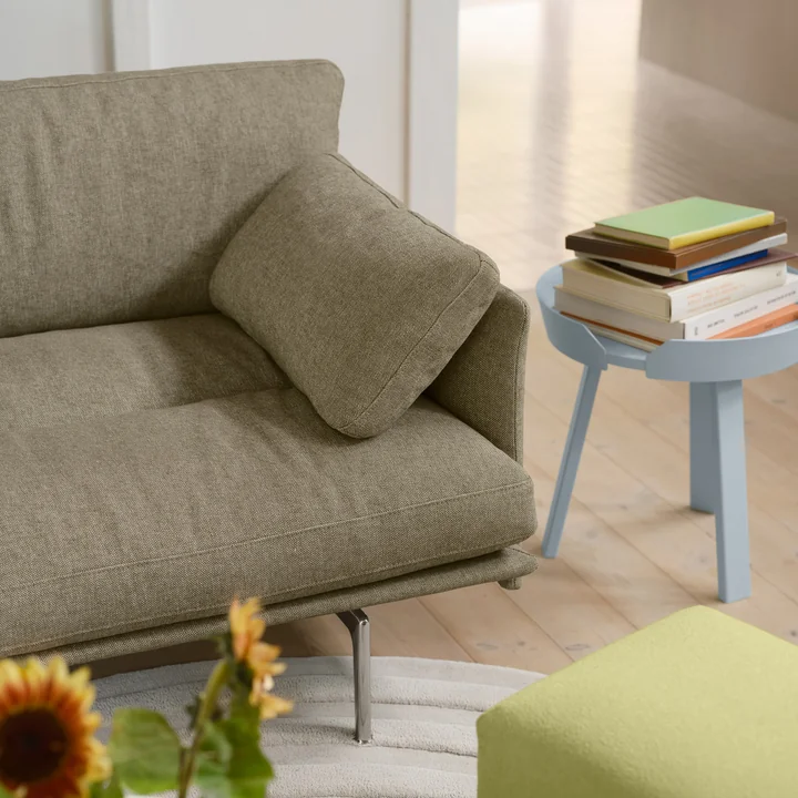 Muuto - Around Table d'appoint, Ø 45 cm, bleu clair