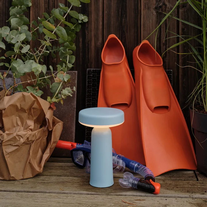 Muuto - Ease Portable LED Outdoor Lampe à batterie, bleu clair