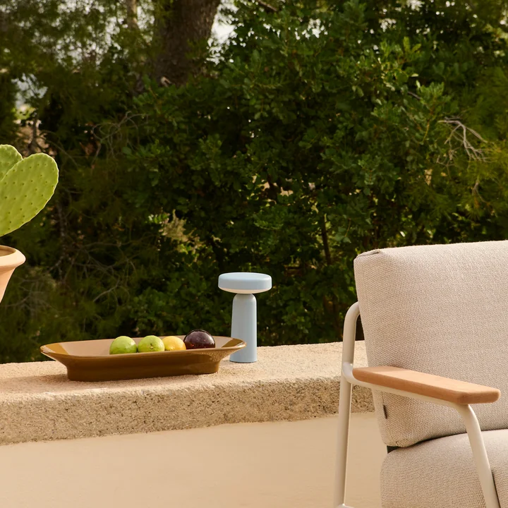 Muuto - Ease Portable LED Outdoor Lampe à batterie, bleu clair