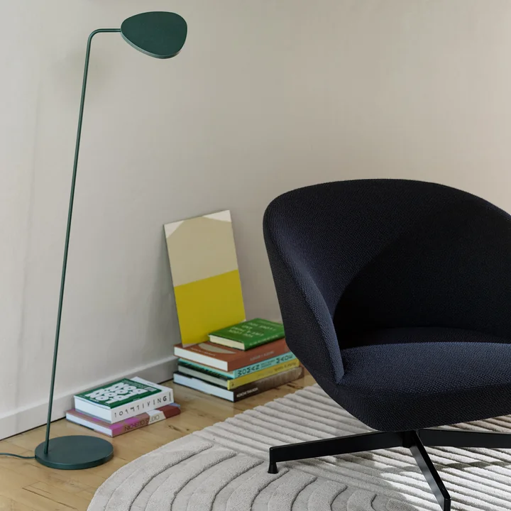 Muuto - Leaf Lampadaire LED, vert foncé