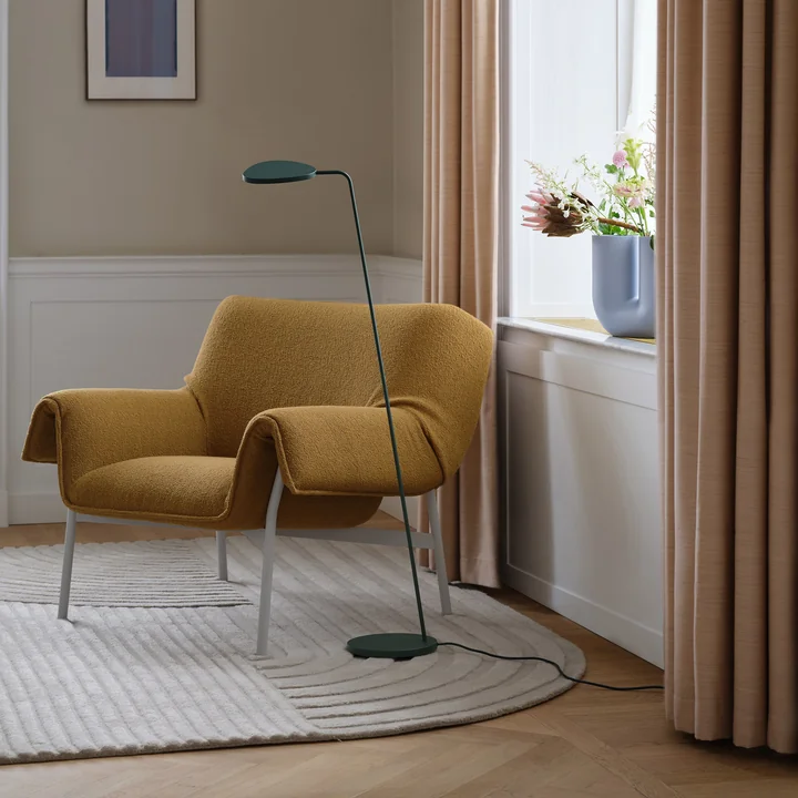 Muuto - Leaf Lampadaire LED, vert foncé