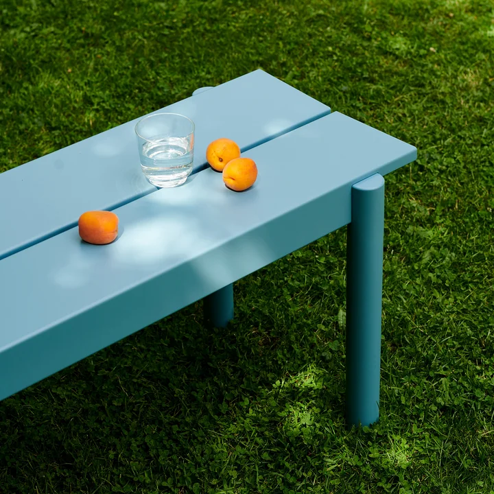 Muuto - Linear Steel Banc, bleu clair