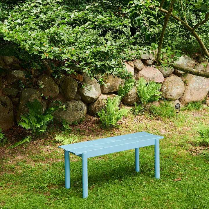 Muuto - Linear Steel Banc, bleu clair