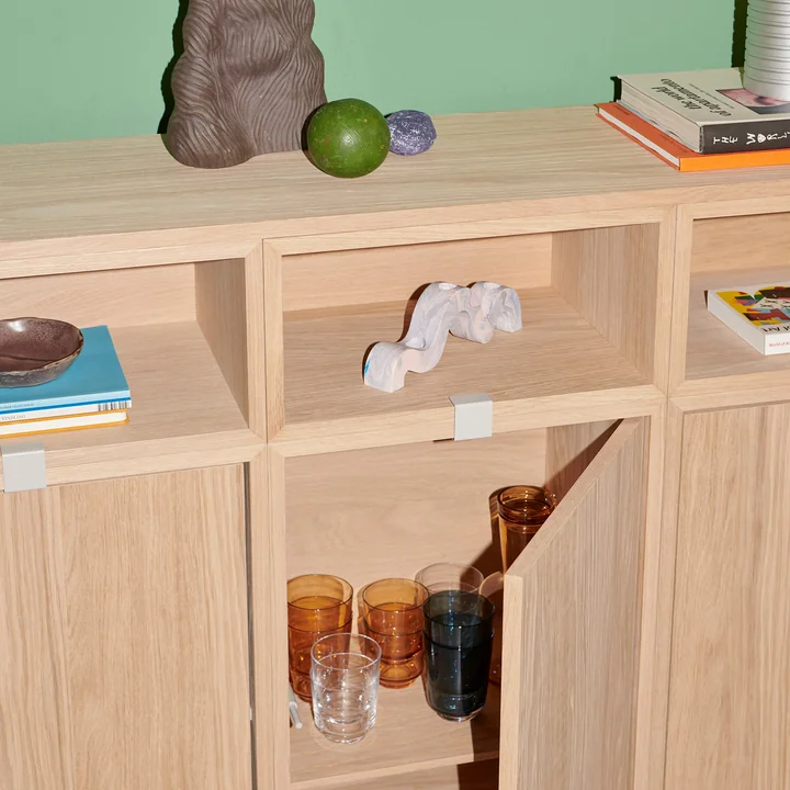 Muuto - Système d'étagères Stacked - Chêne