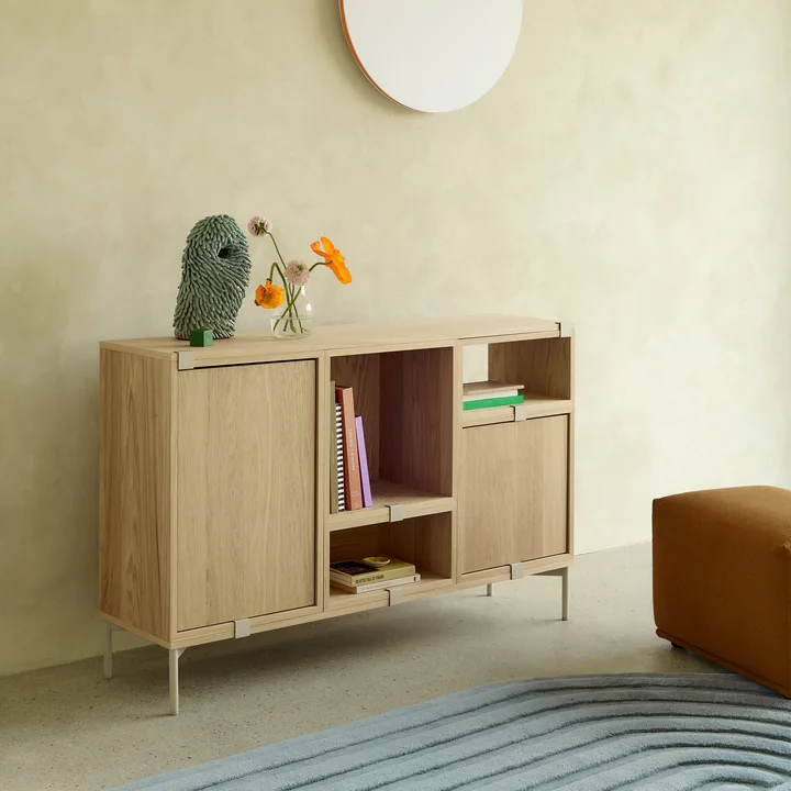 Muuto - Système d'étagères Stacked - Chêne