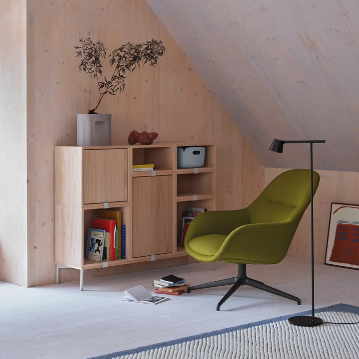 Muuto - Système d'étagères Stacked - Chêne