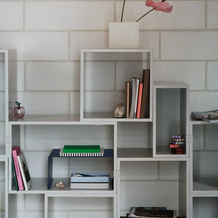 Muuto - Stacked Système d'étagères - gris clair