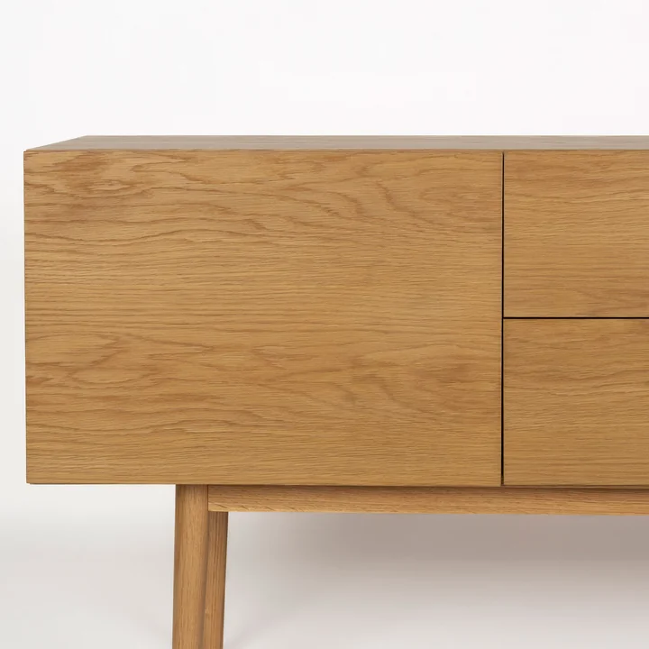 Zuiver - High On Wood Cabinet, chêne, 2 tiroirs, 2 portes