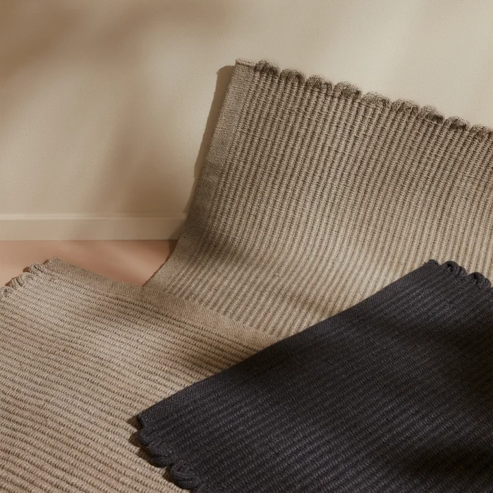 AYTM - Tapis d'entrée « Redono », 50 x 70 cm, taupe et gris foncé