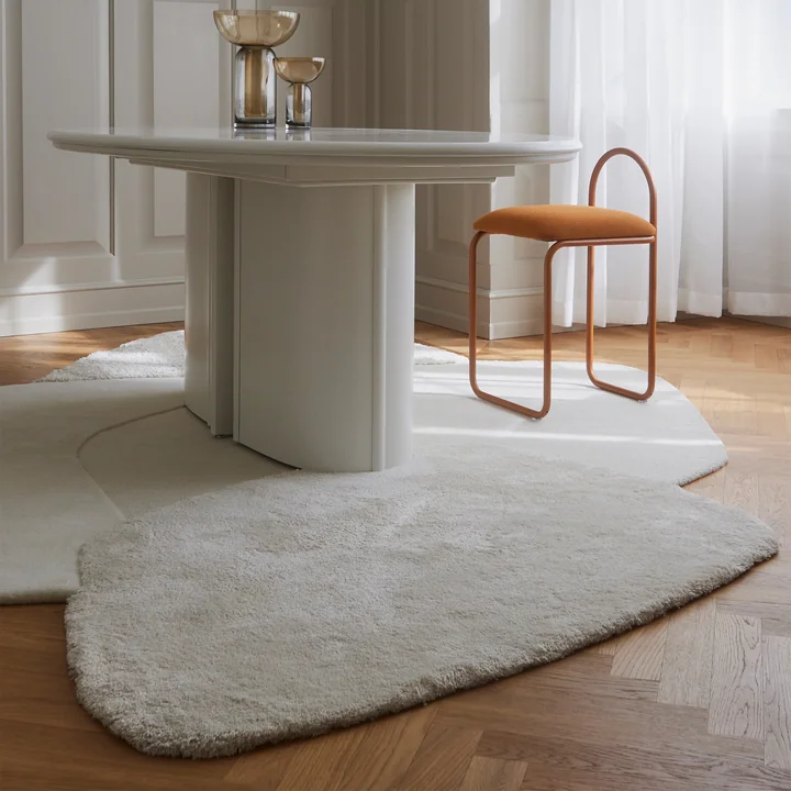 AYTM - Tapis « Mola », 209 x 288 cm, couleur crème