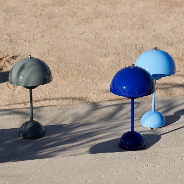 & Tradition - Lampes de table rechargeables « Flowerpot » VP9 avec câble de recharge magnétique 2026