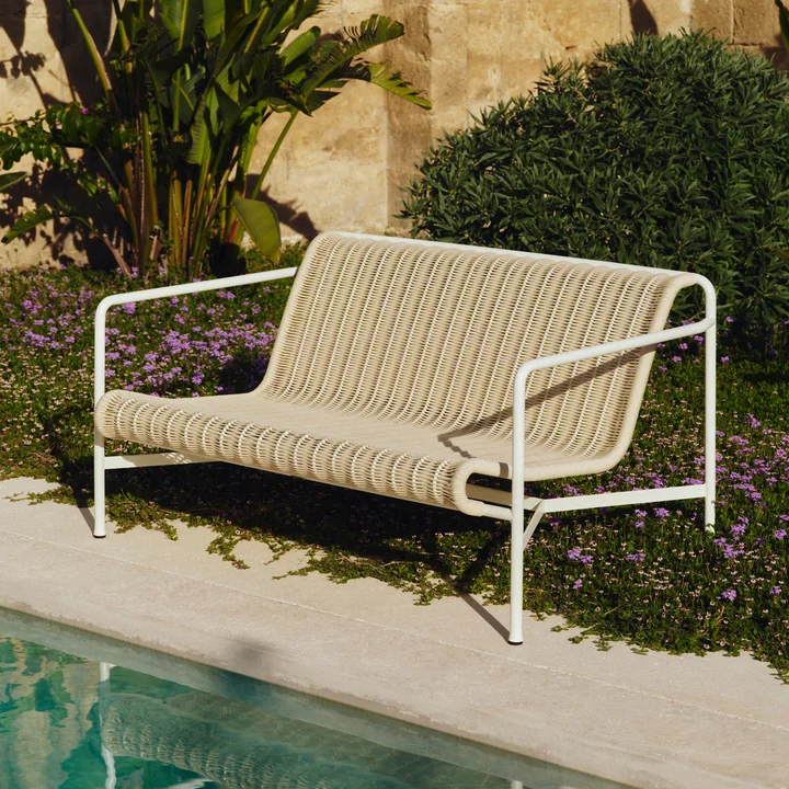 HAY - Palissade Cord Lounge Sofa, blanc crème