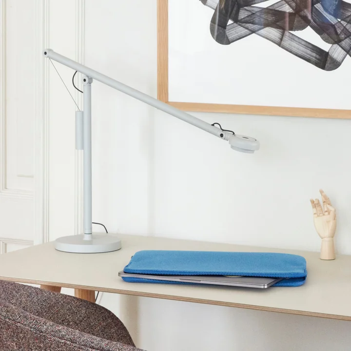 HAY - Lampe de bureau « Fifty-Fifty », gris cendré